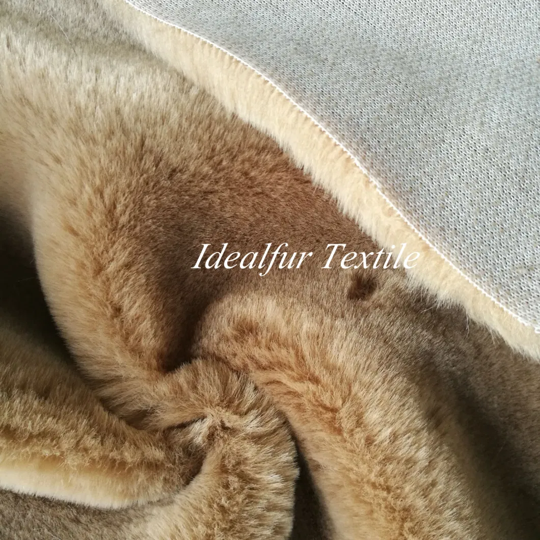 Artificial Fur Fabric for Fur Jacket Polyester Fake Fur Fabric