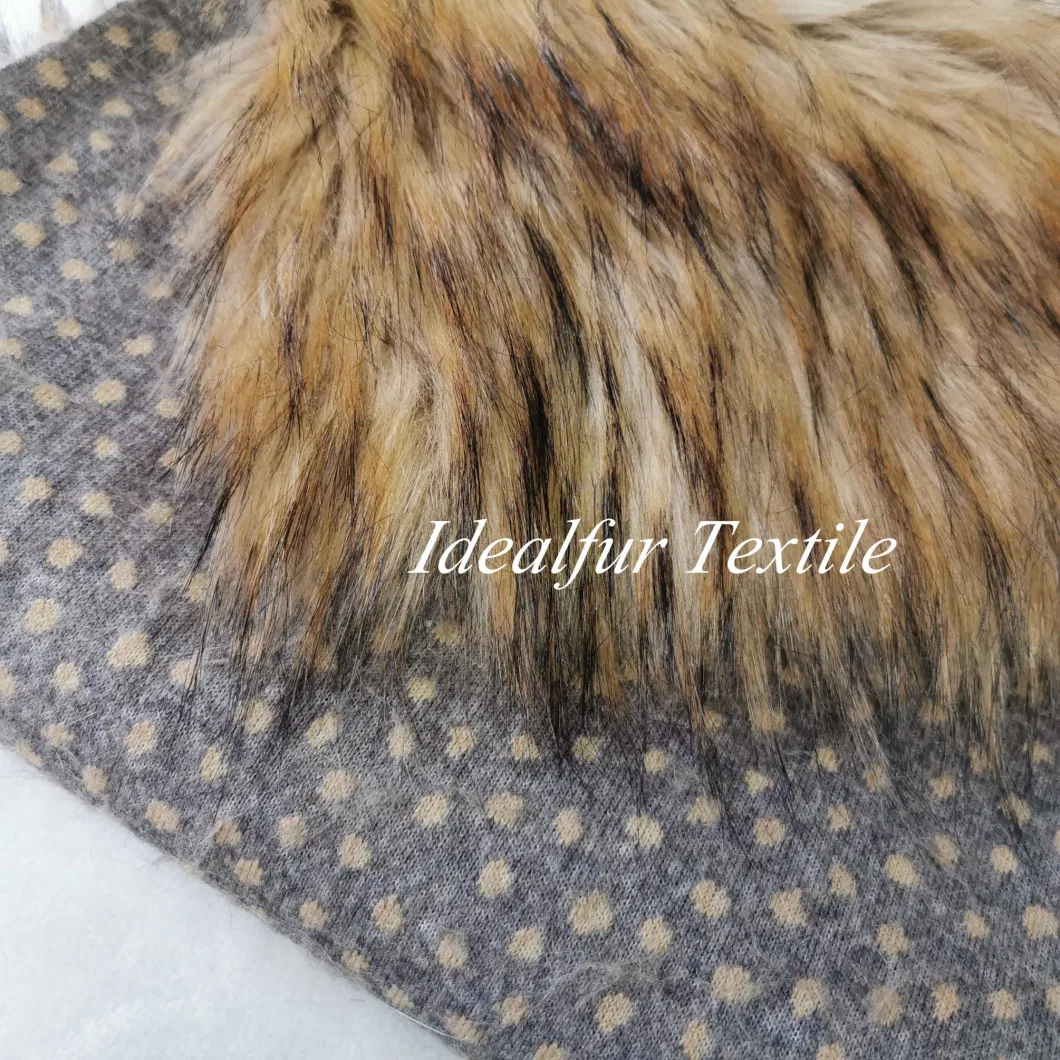 Factory Price Raccoon Faux Fur Fabric Long Pile for Collar